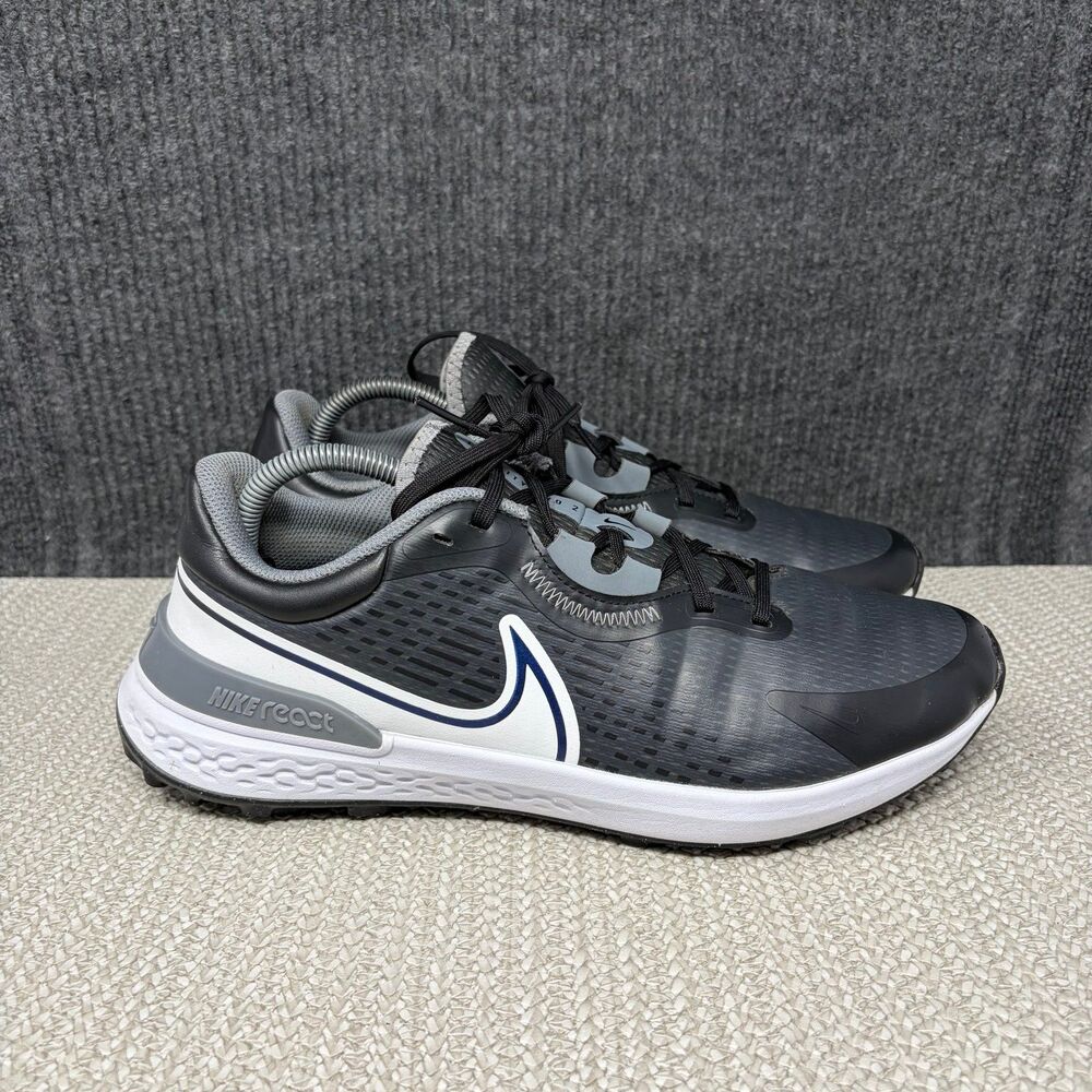 Nike React Infinity Pro 2 Golf Shoes Black Grey White Mens 10.5 DJ5593-001